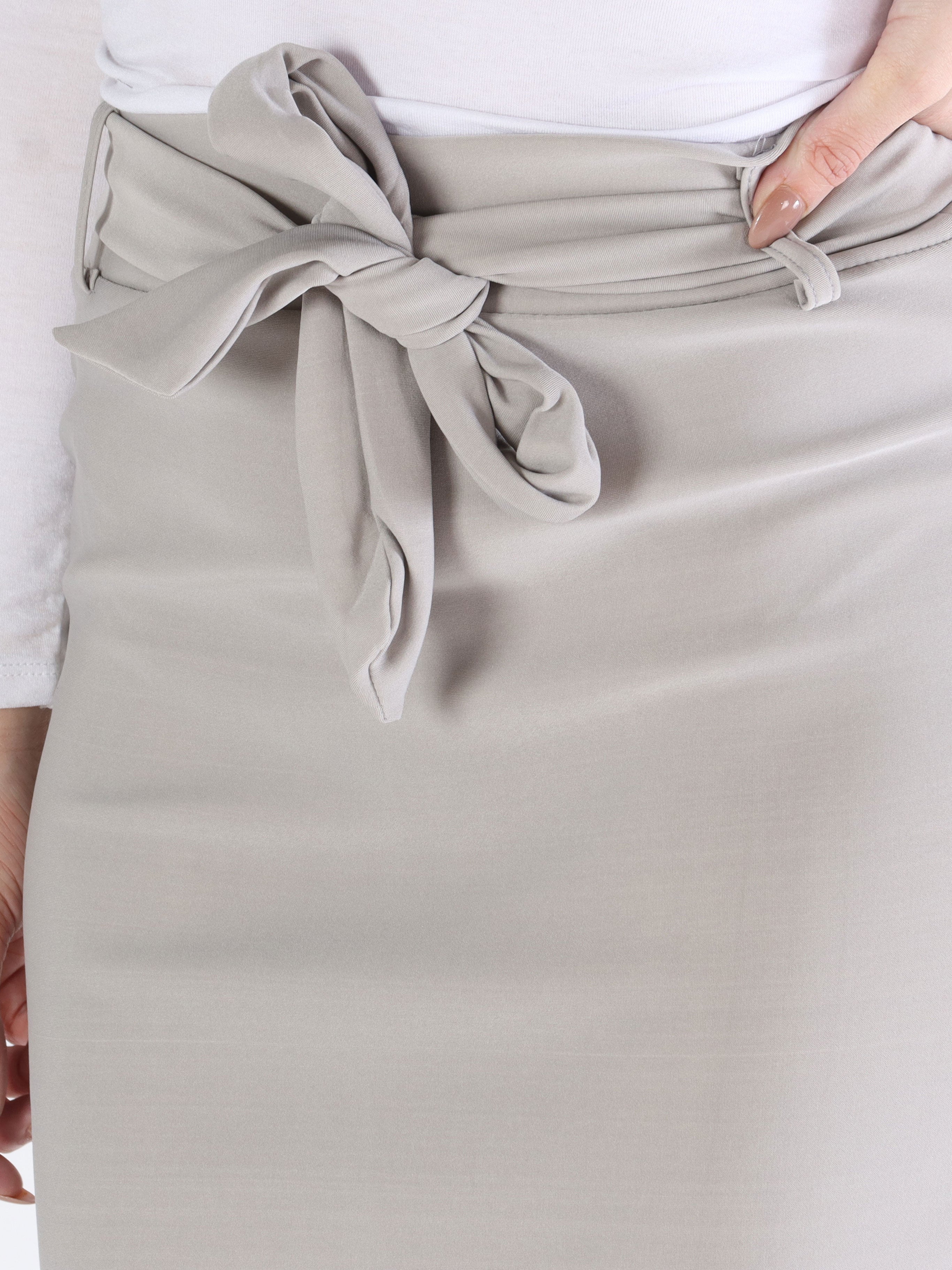 Dakota - Kjol i elastiskt tyg med knytband